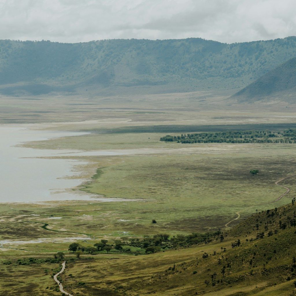 High view of Ngorongoro Crater