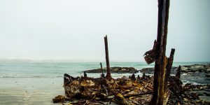 Shipwreck on Skeleton Coast, Namibia