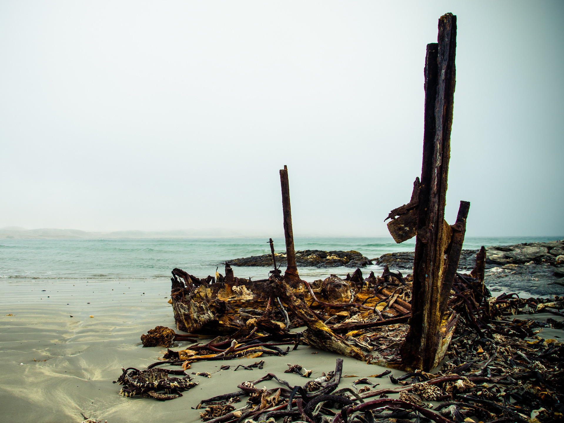Shipwreck on Skeleton Coast, Namibia