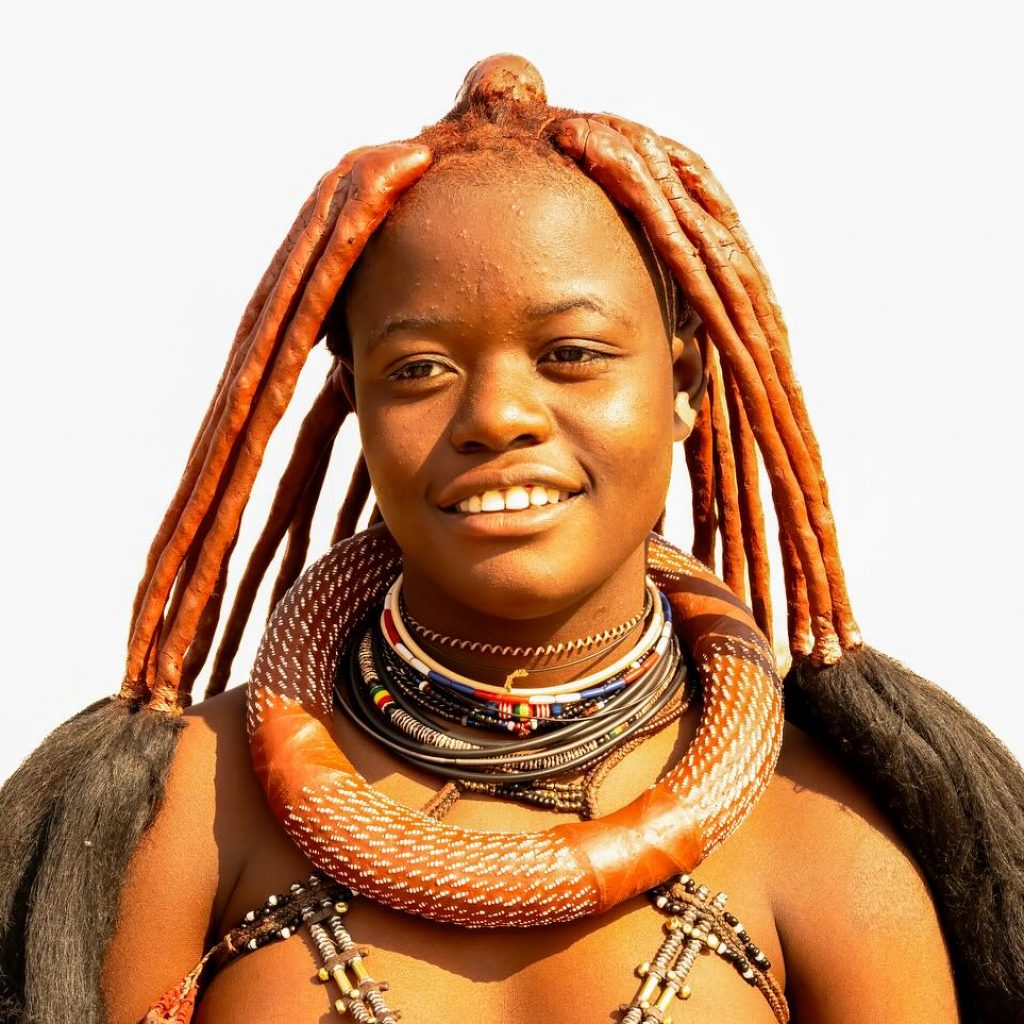 Portrait of a Himba woman, Namibia