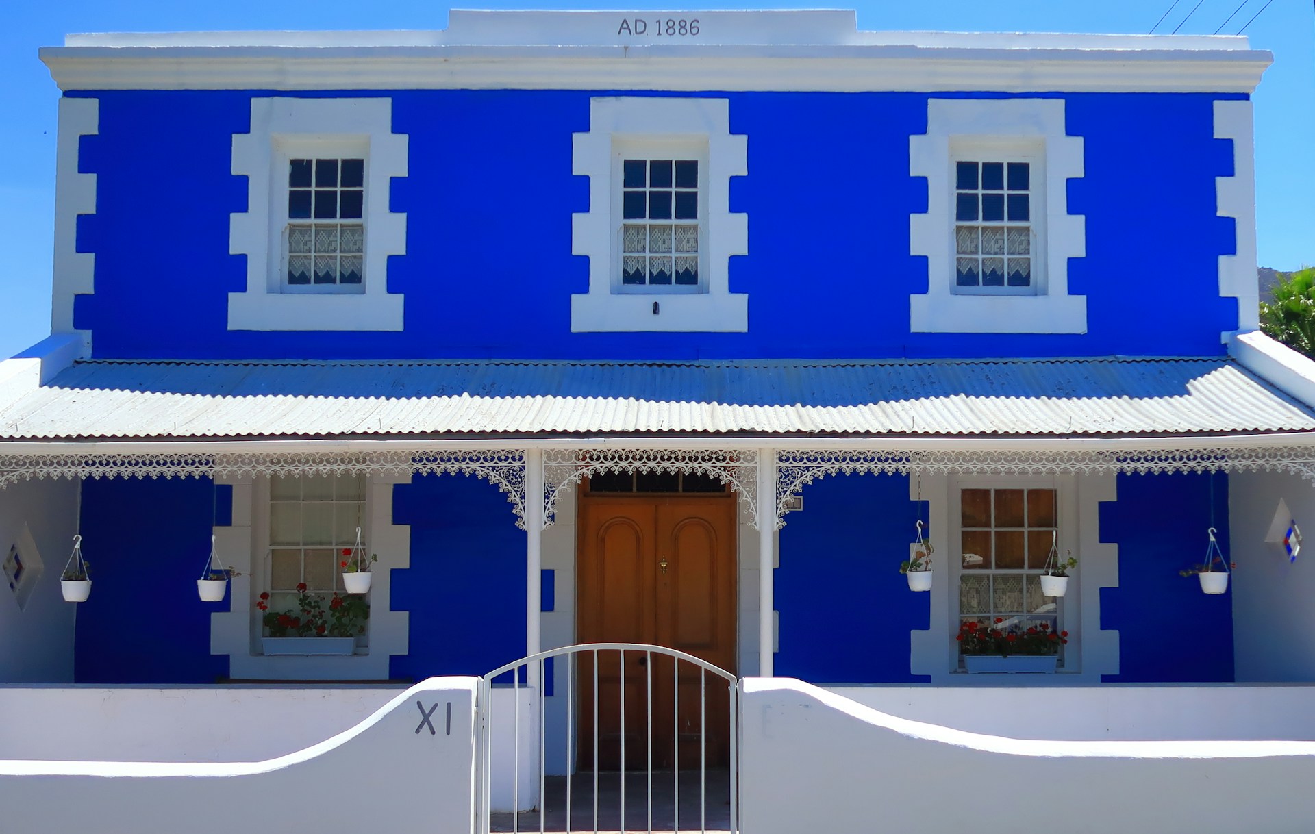 Blue Victorian home, Montagu, South African road trips