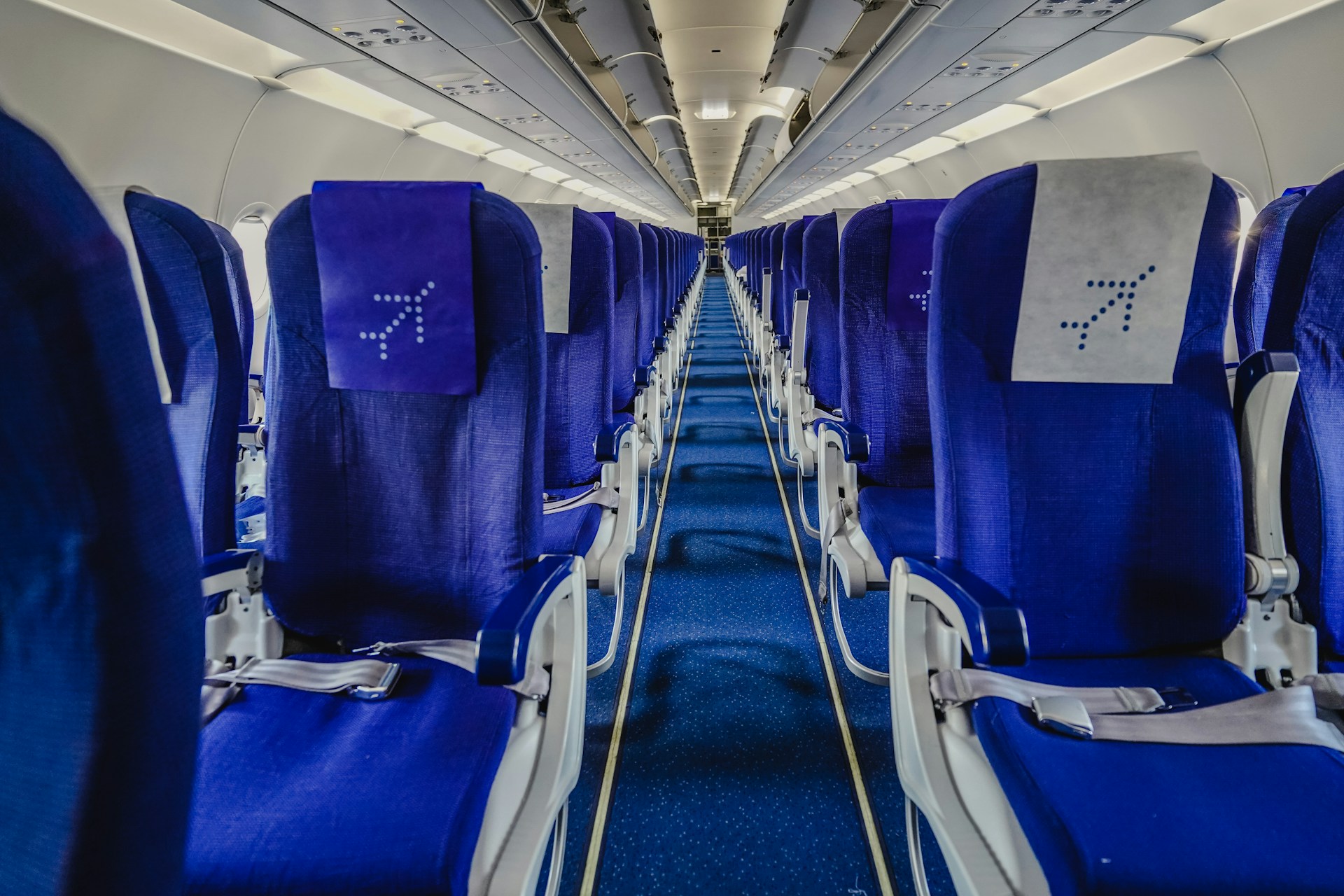 Economy airplane cabin chairs