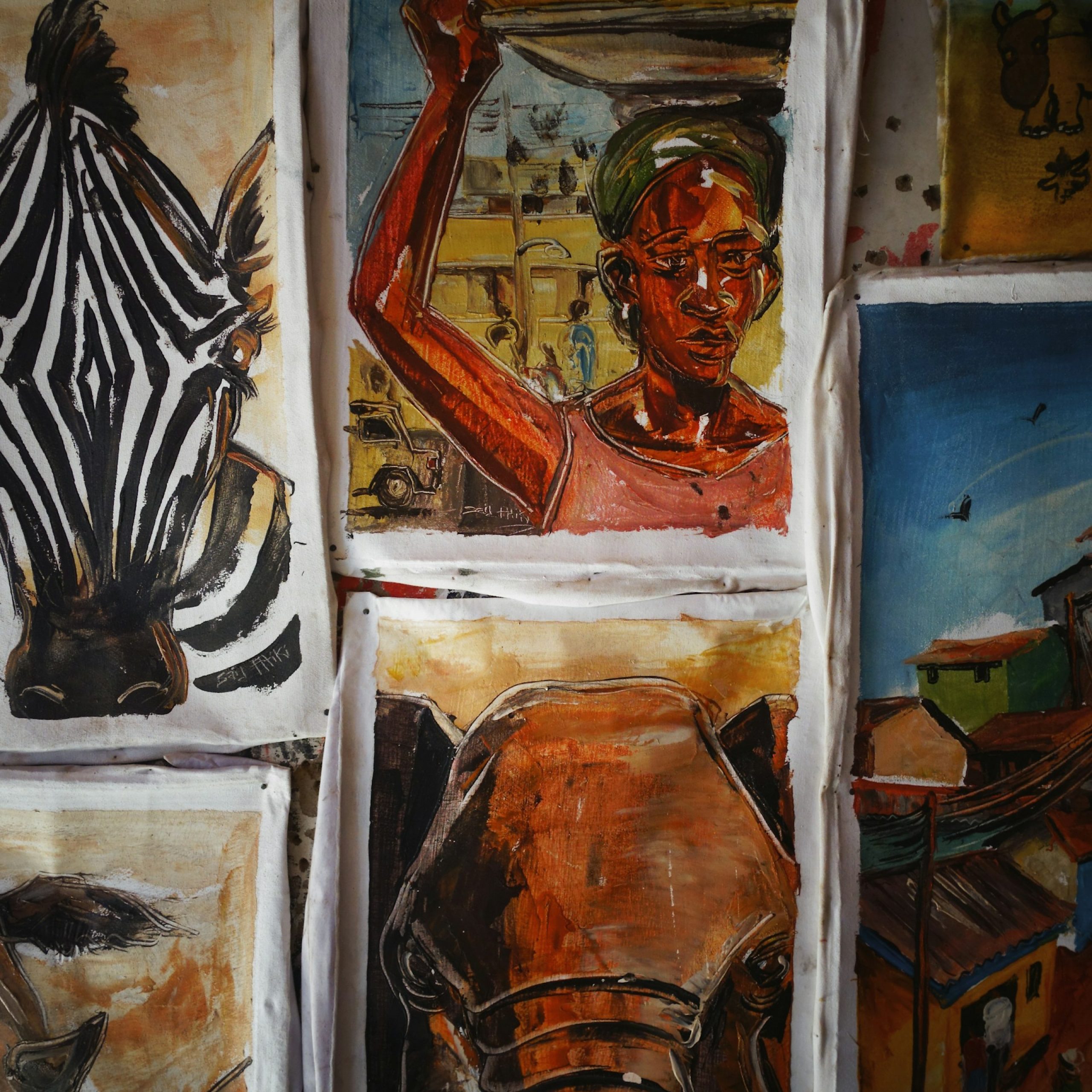 African paintings being sold