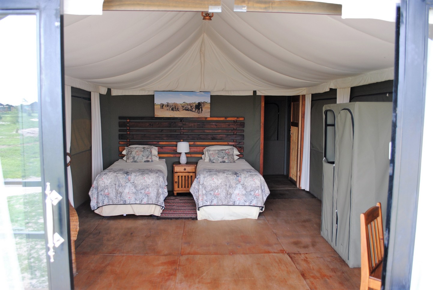Elephants Sands Accommodation in Nata Botswana