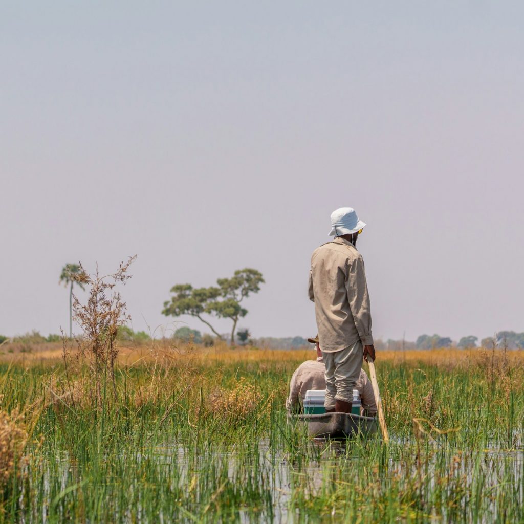 Mokoro ride in Okavango Delta