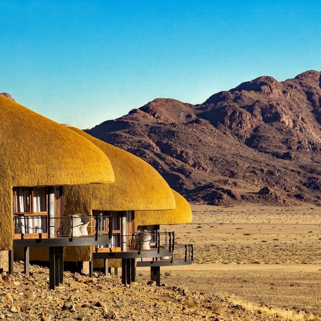 Lodge in desert of Namibia