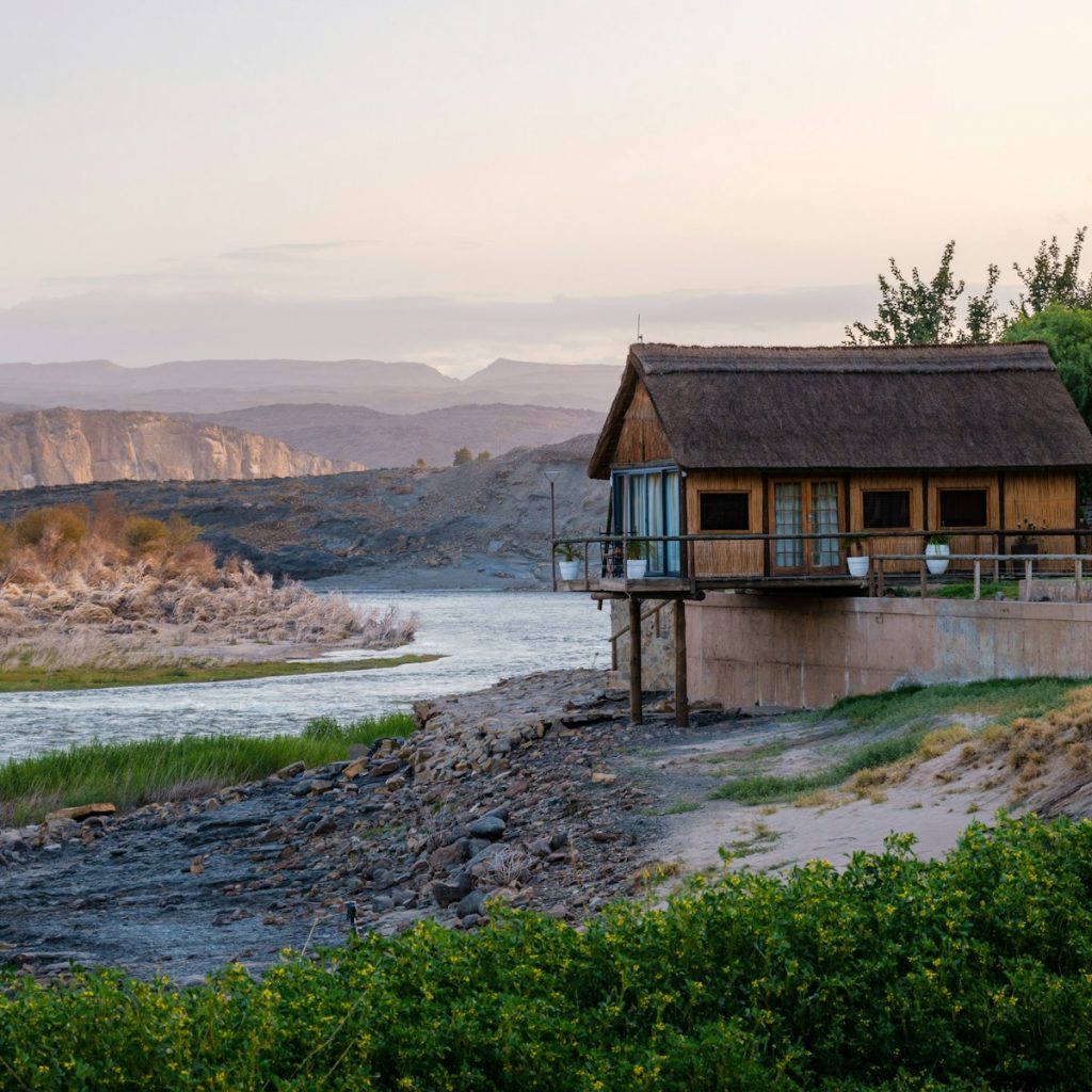 Lodge in Namibia overlooking the Orange River