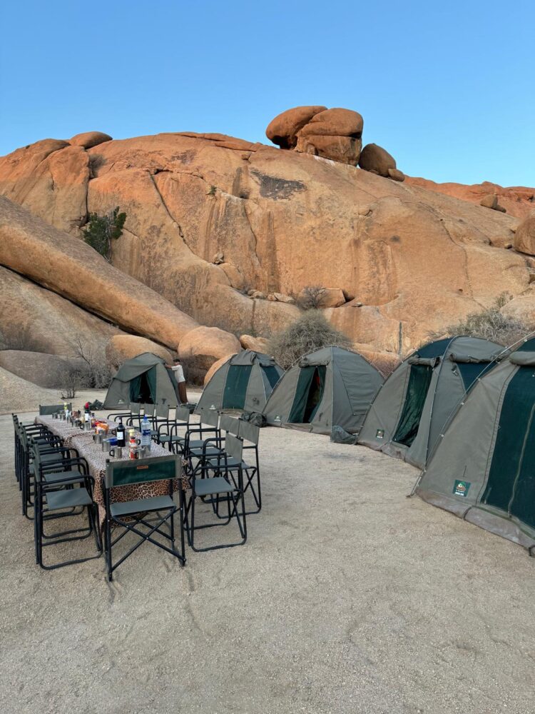 fully serviced camping experiences