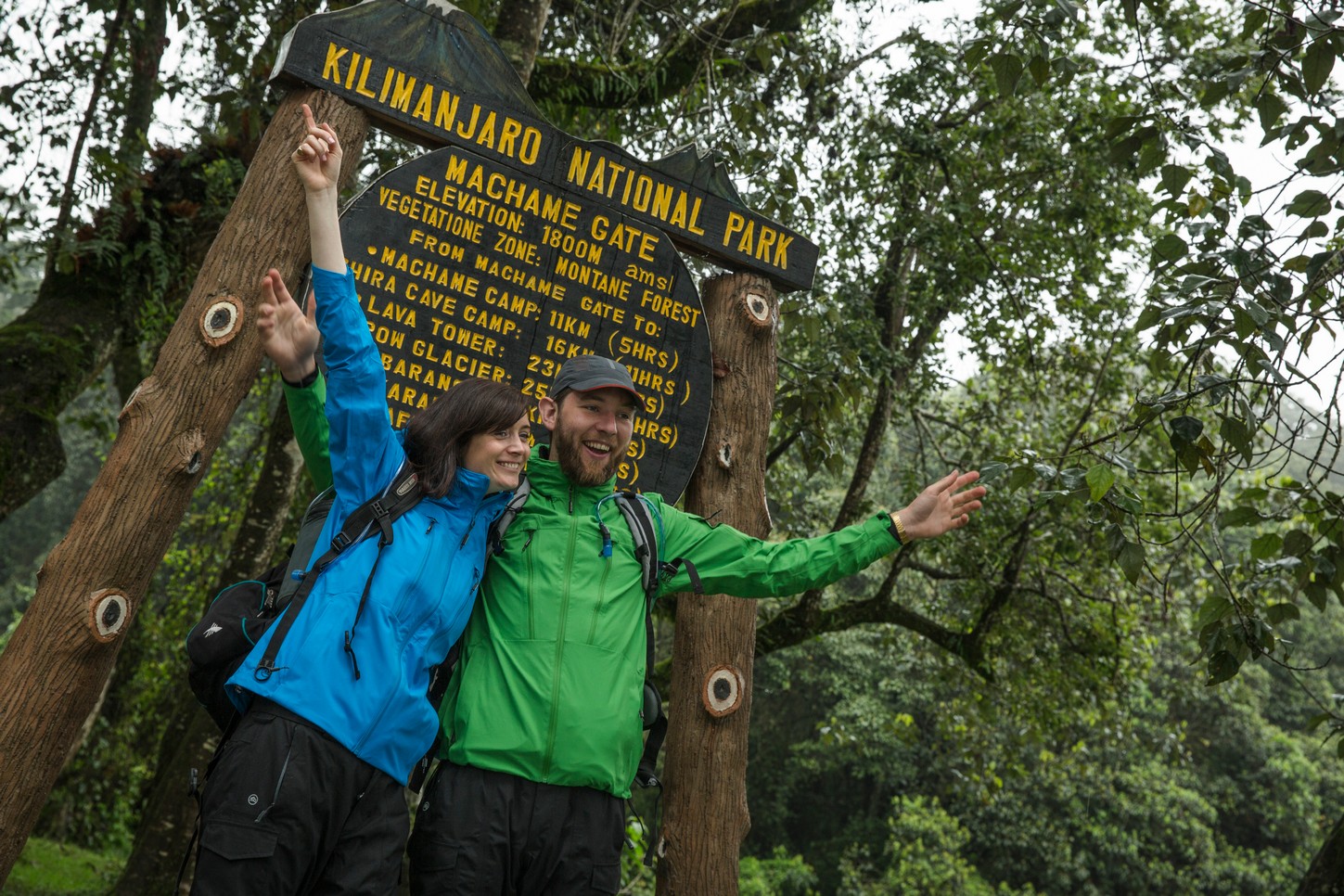 Machame Gate Sign in Kili