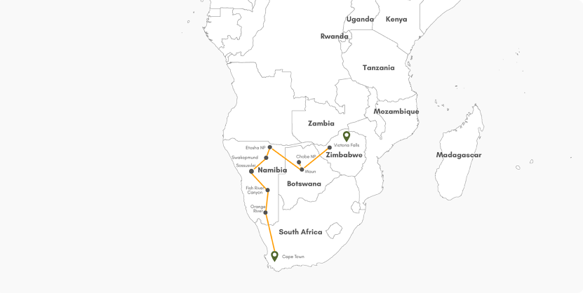 Cape Town to Victoria Falls