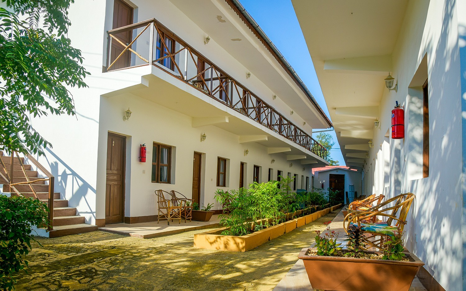 Amaan Bungalows View of the rooms outside