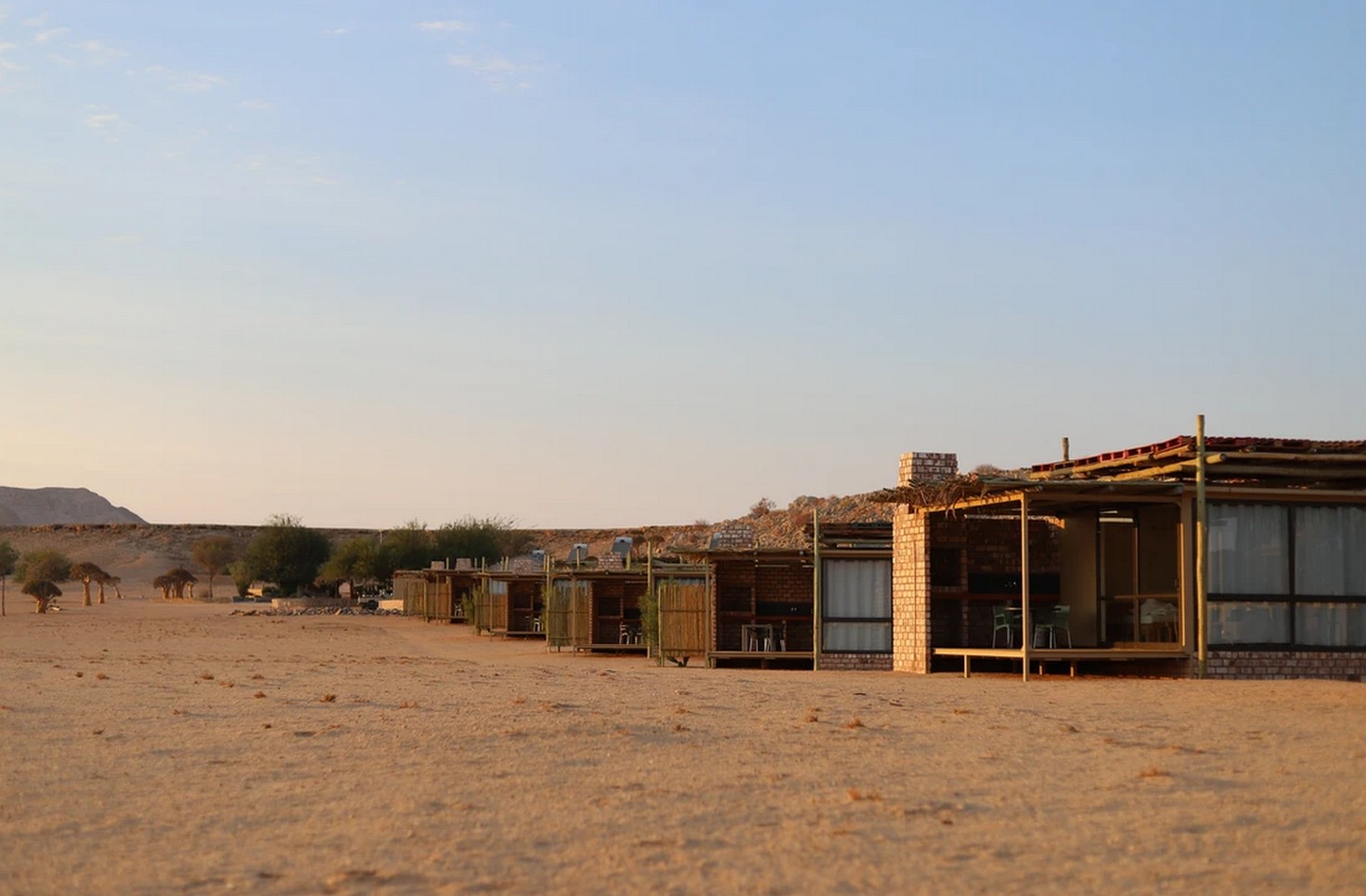 Views outside Boesman's Camp in Sossusvlei