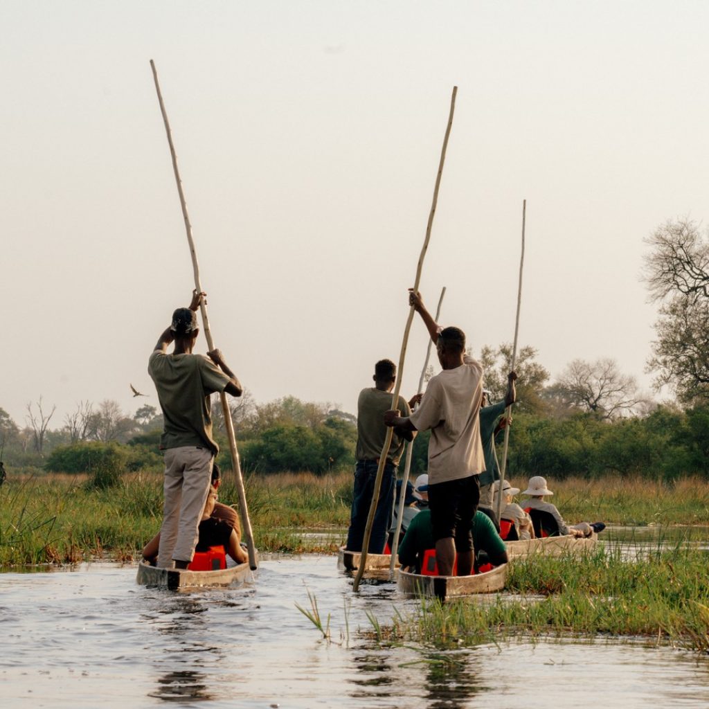Enjoy a mokoro experience in Botswana