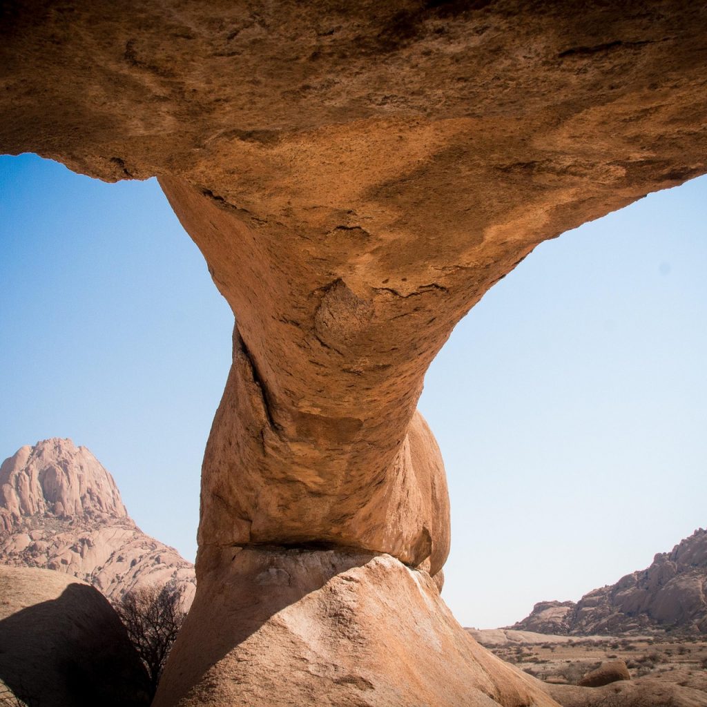 Natural rock arch Namib Naukluft PArk Namibia