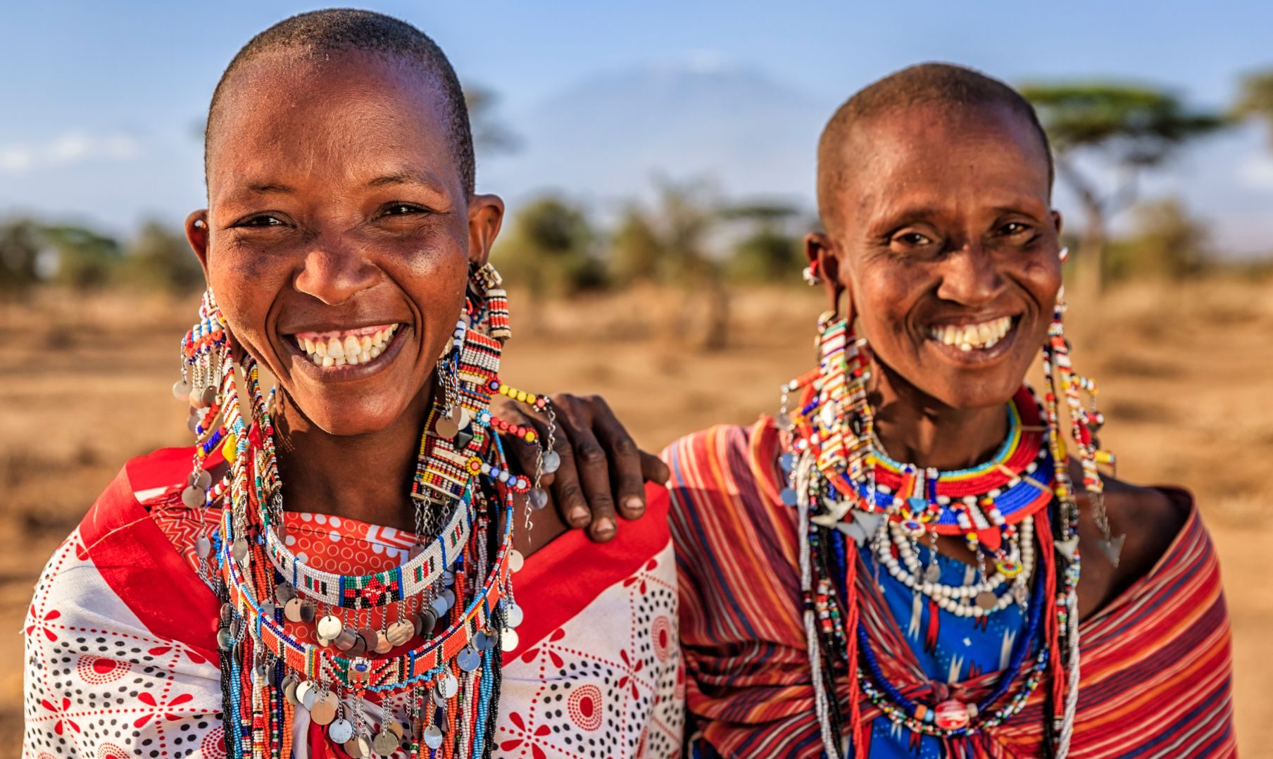 two maasai mara tribes women