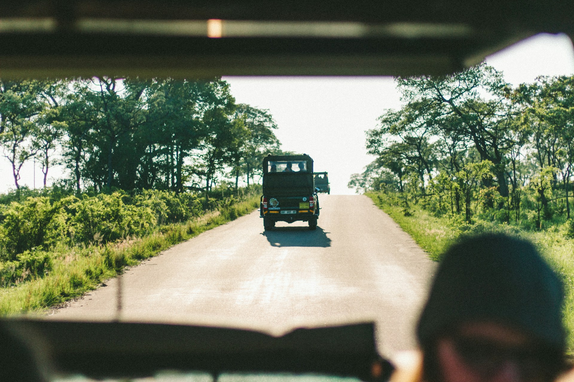 Safari vehicle in Kruger