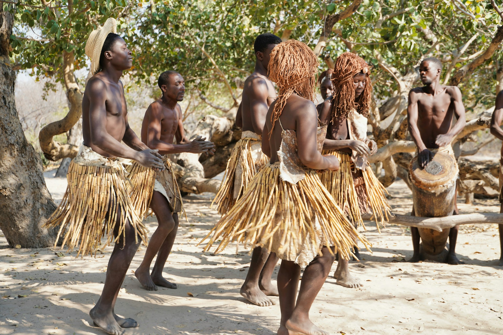 Tribal dance in OKavango Delta