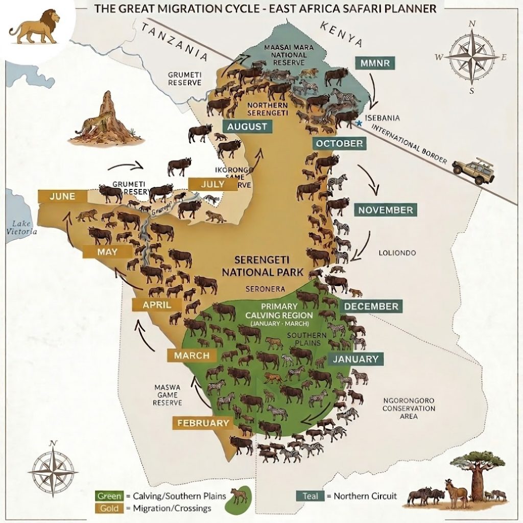 East Africa migration in kenya and tanzania