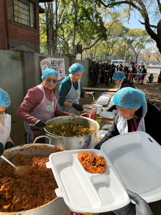 Reshma assisting at the Help Me Make a Difference Foundation