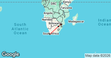 10 Day Cape Town to Kruger and Johannesburg Adventure Map Image