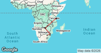 22 Day Zanzibar, Victoria Falls & Kruger Tour Map Image