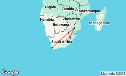 10 Day Active South Africa Adventure: Cape Town, Kruger, Tugela (Accommodated)