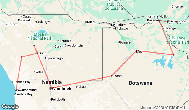 12 Day Namibia and Botswana Camping Safari