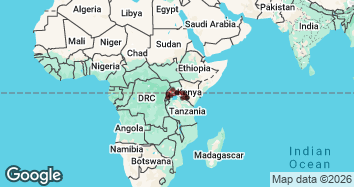 15 Day Kenya Game Parks and Gorillas Overland Safari Map Image