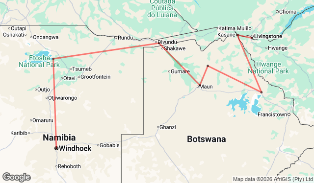 10 Day Chobe and Delta Adventure Tour