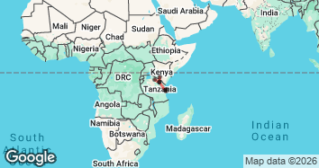 10 Day Highlights of Tanzania Camping Tour Map Image