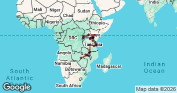 37 Day Livingstone to Gorillas Overland Explorer Map Image