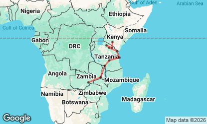 22 Day Livingstone to Nairobi Overland Explorer