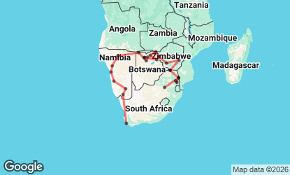 31 Day Cape Town to Johannesburg via Zimbabwe Safari Tour