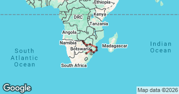 14 day Mozambique Coast & Zimbabwe Escapes Small Group Map Image