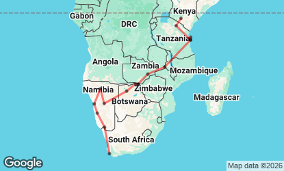 41 Day Cape Town to Kenya Epic Adventure Tour