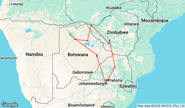 12 Day Okavango Delta & Chobe Tour