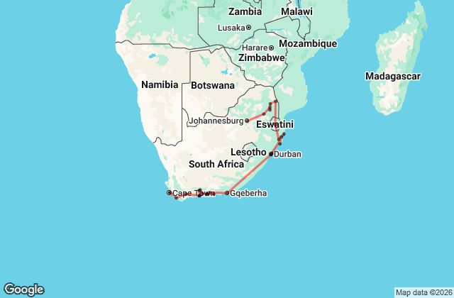 11 Day Tour of South Africa: Kruger, Cape Town & Garden Route