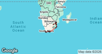 14 Day Best of South Africa: Big Five, Culture & Cape Town Map Image