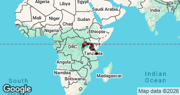 25 Day Gorillas to Zanzibar Overland Lodge Adventure Map Image