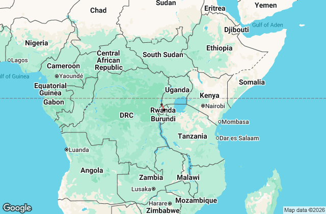 6 Day Rwanda and Uganda Gorillas Safari Map