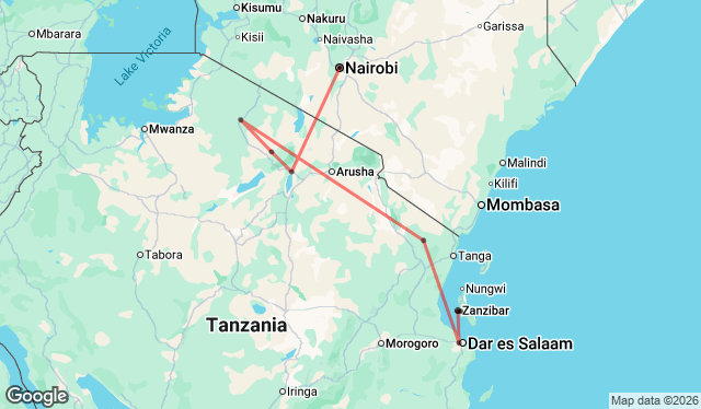 12 Day Nairobi to Zanzibar Adventure