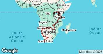 63 Day Nairobi to Cape Town Map Image