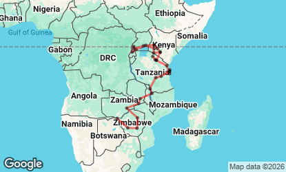 42 Day Nairobi to Victoria Falls Adventure Tour