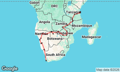 41 Day Cape Town to Zanzibar Tour