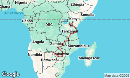 28 Day Victoria Falls to Nairobi Overland