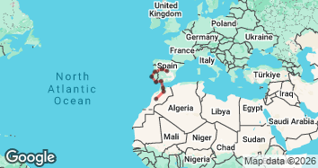 15 Day From Madrid to Marrakech Tour: A Taste of Spain & Morocco Map Image
