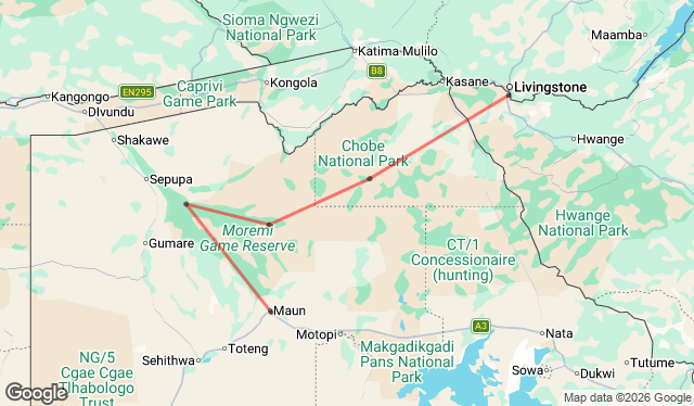 11 Day Explore the Delta & Victoria Falls (Camping)