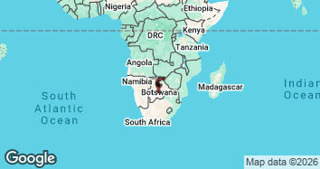 17 Day Botswana and Zimbabwe Safari (Wild Camping) Map Image