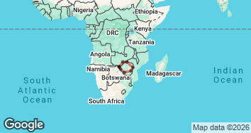 15 Day Zambia and Zimbabwe Overland Map Image