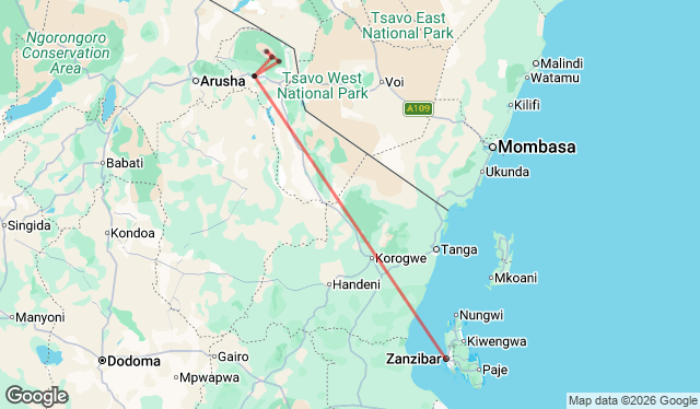 11 Day Moshi to Stone Town – Kilimanjaro & Zanzibar Adventure (Accommodated)